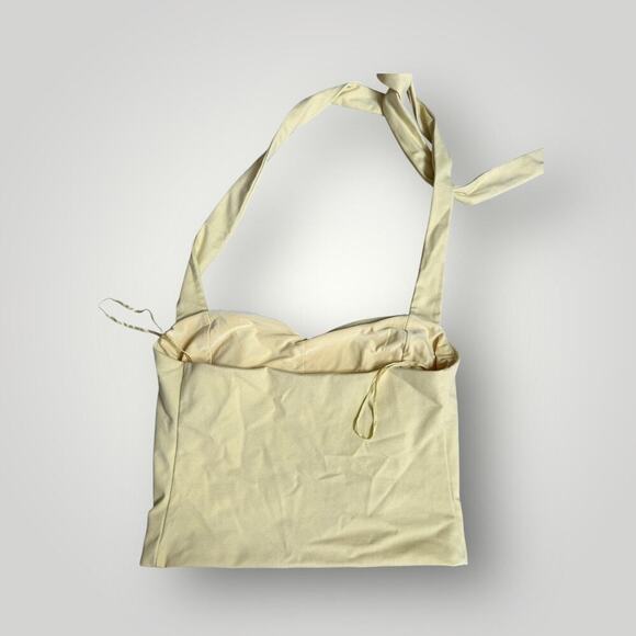 Express Light Yellow Sleeveless Top sz M - Picture 2 of 7